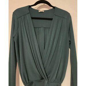 Free People Dark Green Body Suit